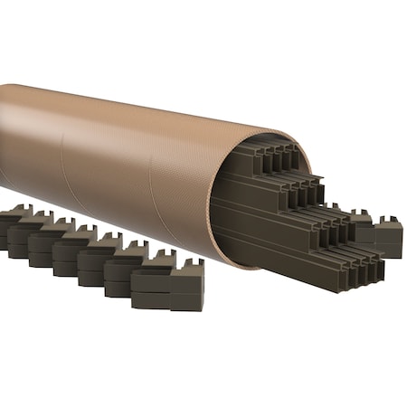 Ritescreen Lineal Frame Kit - Bronze - w/ Corners, 20PK FG5LINKIT72WC-B